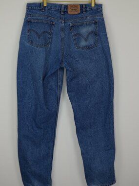 Vintage Levi's Orange Tab Raw Hem Straight Leg Jeans Size 36x32